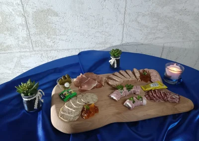 Plateau repas du gîte Aux Champs des Amours